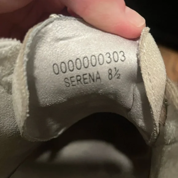 EUC Shu Shop Beige High-Top Sneakers - Picture 7 of 8